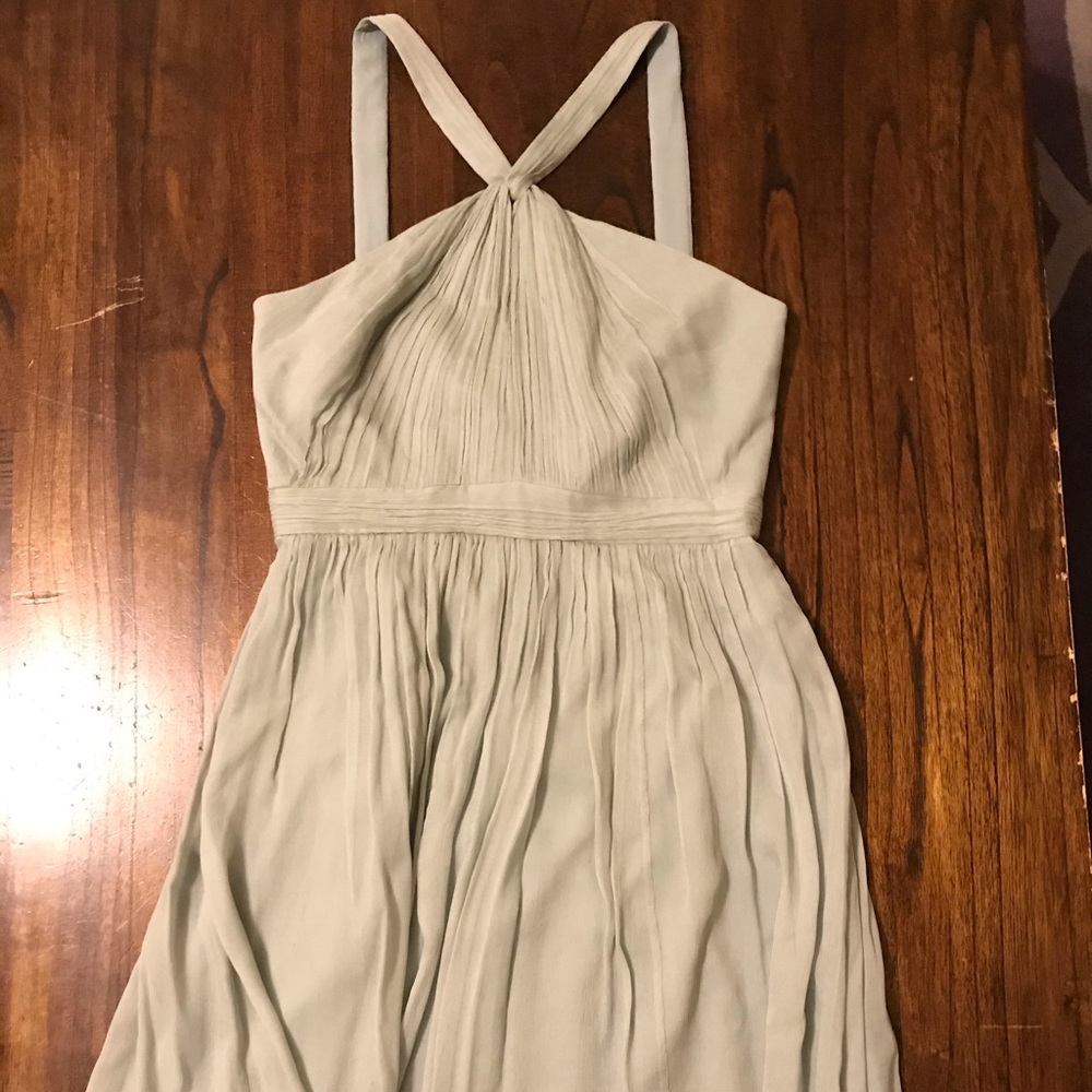Sea foam chiffon J.Crew dress size 4 - Picture 1 of 4